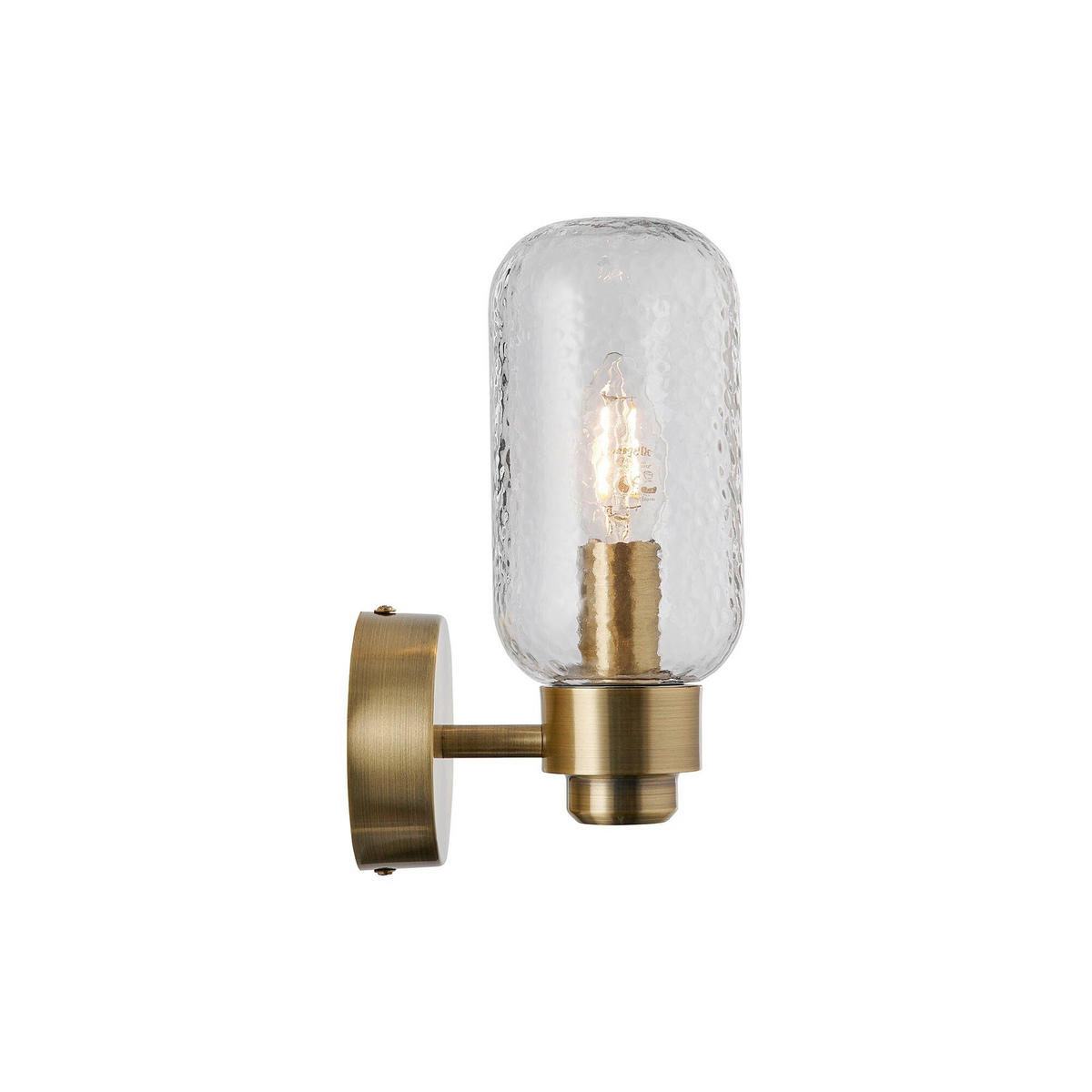 BADEZIMMER-WANDLEUCHTE 9/23/14,4 cm   - Messingfarben, LIFESTYLE, Glas (9/23/14,4cm) - Nordlux
