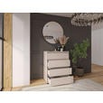 KOMMODE Line  in 80/103/48 cm  - Kaschmir/Schwarz, Design, Holzwerkstoff/Kunststoff (80/103/48cm) - Carryhome