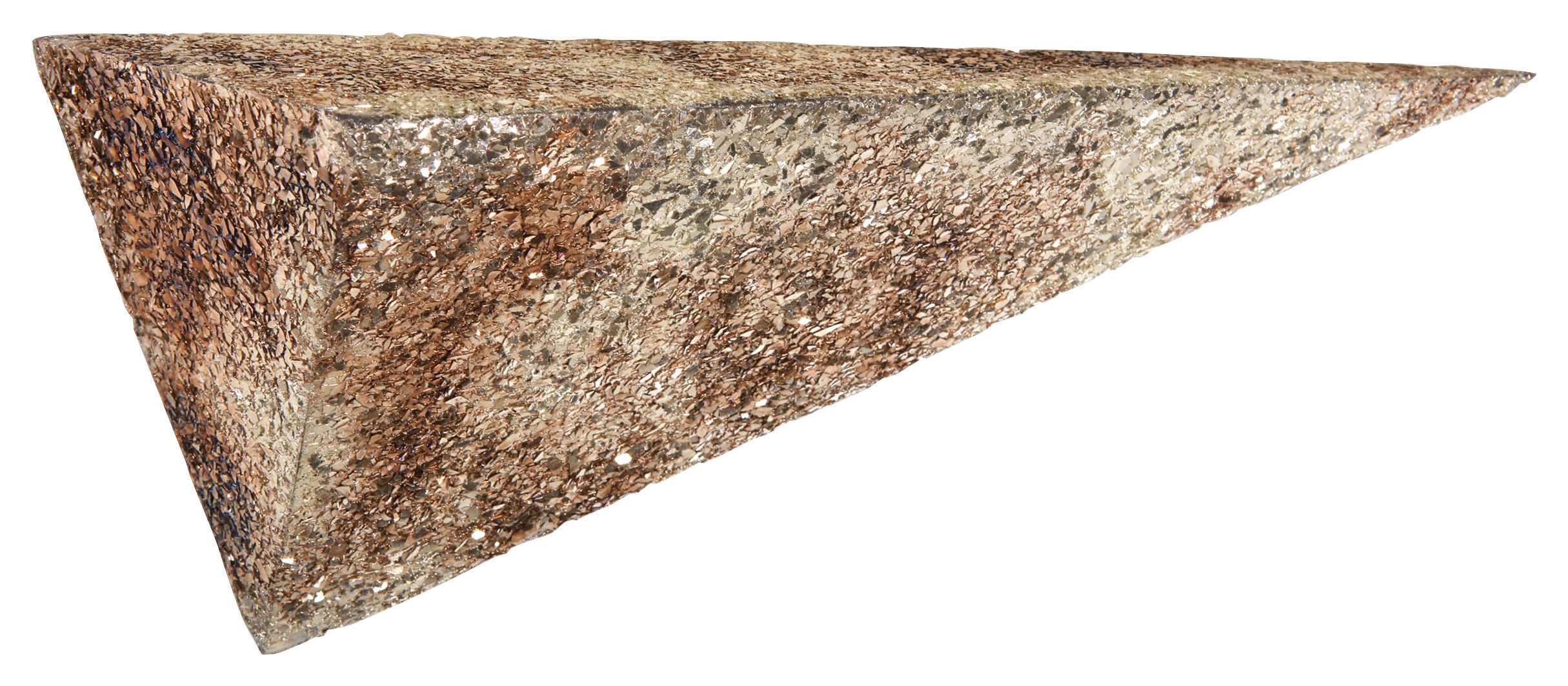 WANDREGAL  - Goldfarben, LIFESTYLE, Glas/Metall (50/16/16cm) - Landscape