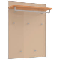 GARDEROBENPANEEL  in 80/109/27 cm  - Eichefarben/Sahara, Design, Glas/Holz (80/109/27cm)
