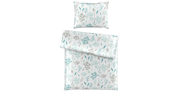 BETTWÄSCHE 140/200 cm - Petrol/Weiß, KONVENTIONELL, Textil (140/200cm) - Esposa