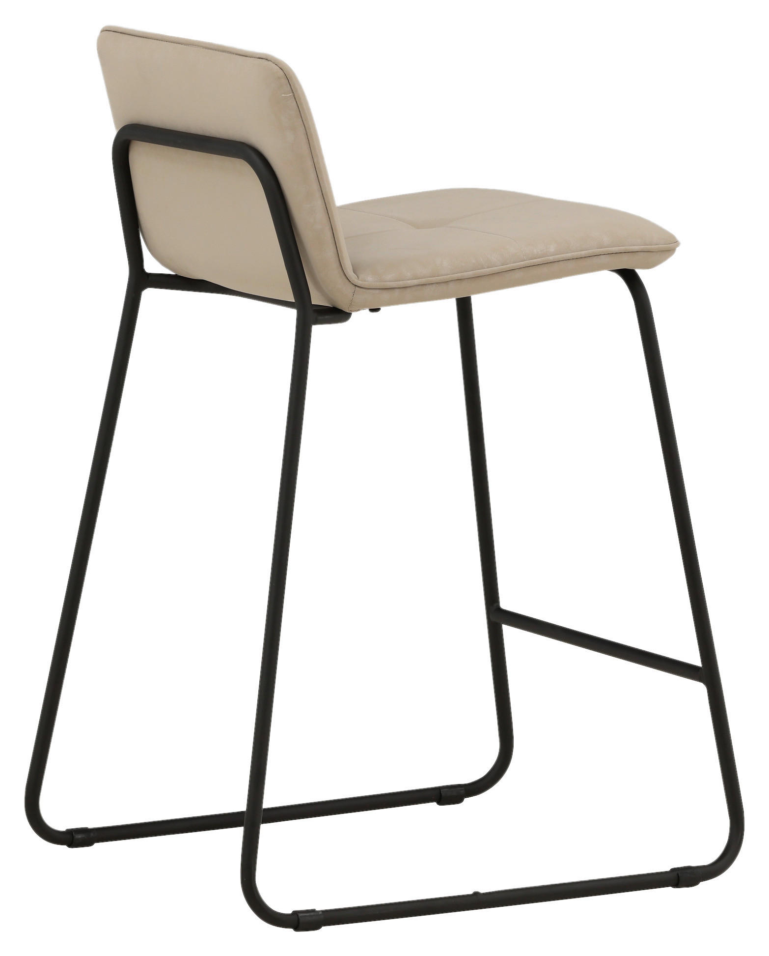 BARHOCKER-SET Schwarz, Beige Stahl  - Beige/Schwarz, Design, Textil/Metall (41/84/50cm) - Livetastic