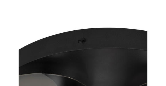 LED-DECKENLEUCHTE 41/12 cm   - Schwarz, Design, Glas/Kunststoff (41/12cm) - Novel