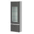 VITRINE Graphitfarben, Weiß - Graphitfarben/Alufarben, Design, Glas/Metall (65,1/207,4cm) - Stylife VITRINE Graphitfarben, Weiß - Graphitfarben/Alufarben, Design, Glas/Metall (65,1/207,4cm) - Stylife