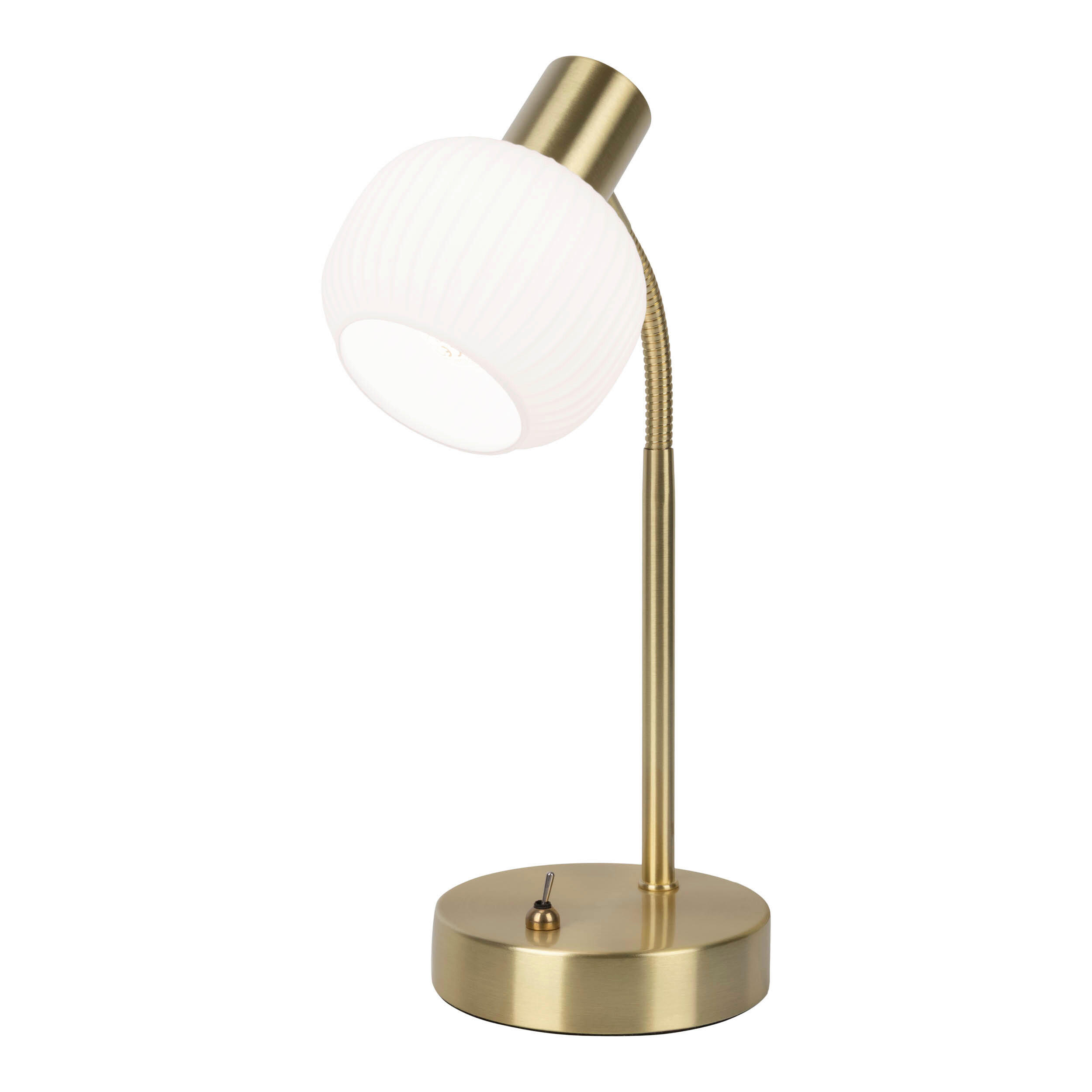 Thumbnail - Näve Tischleuchte, Weiß, Glas, länglich,länglich, 36.5 cm, mit Schalter, Lampen & Leuchten, Innenbeleuchtung, Tischlampe...