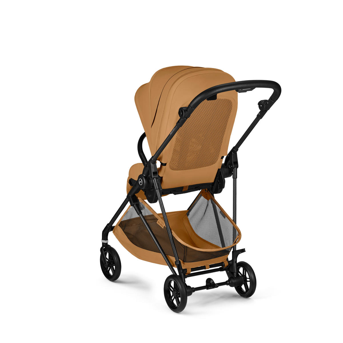 KINDERWAGEN  Melio Carbon  Cinnamon Yellow  - Dunkelgelb/Schwarz, Basics, Textil/Metall (82-91/49/96,5 - 107cm) - cybex GOLD