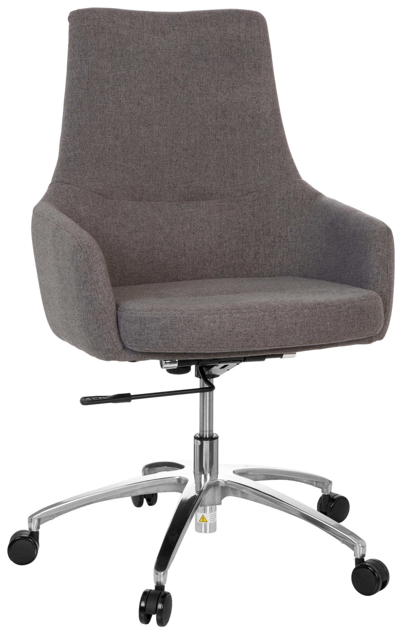 SNURRSTOL i flatväv mörkgrå - mörkgrå/silver, Basics, metall/textil (65/97/60cm) - MID.YOU