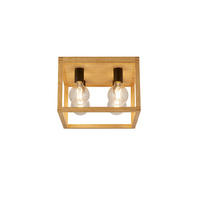 DECKENLEUCHTE Square 36/36/25 cm   - Natur, Holz/Kunststoff (36/36/25cm) - Searchlight