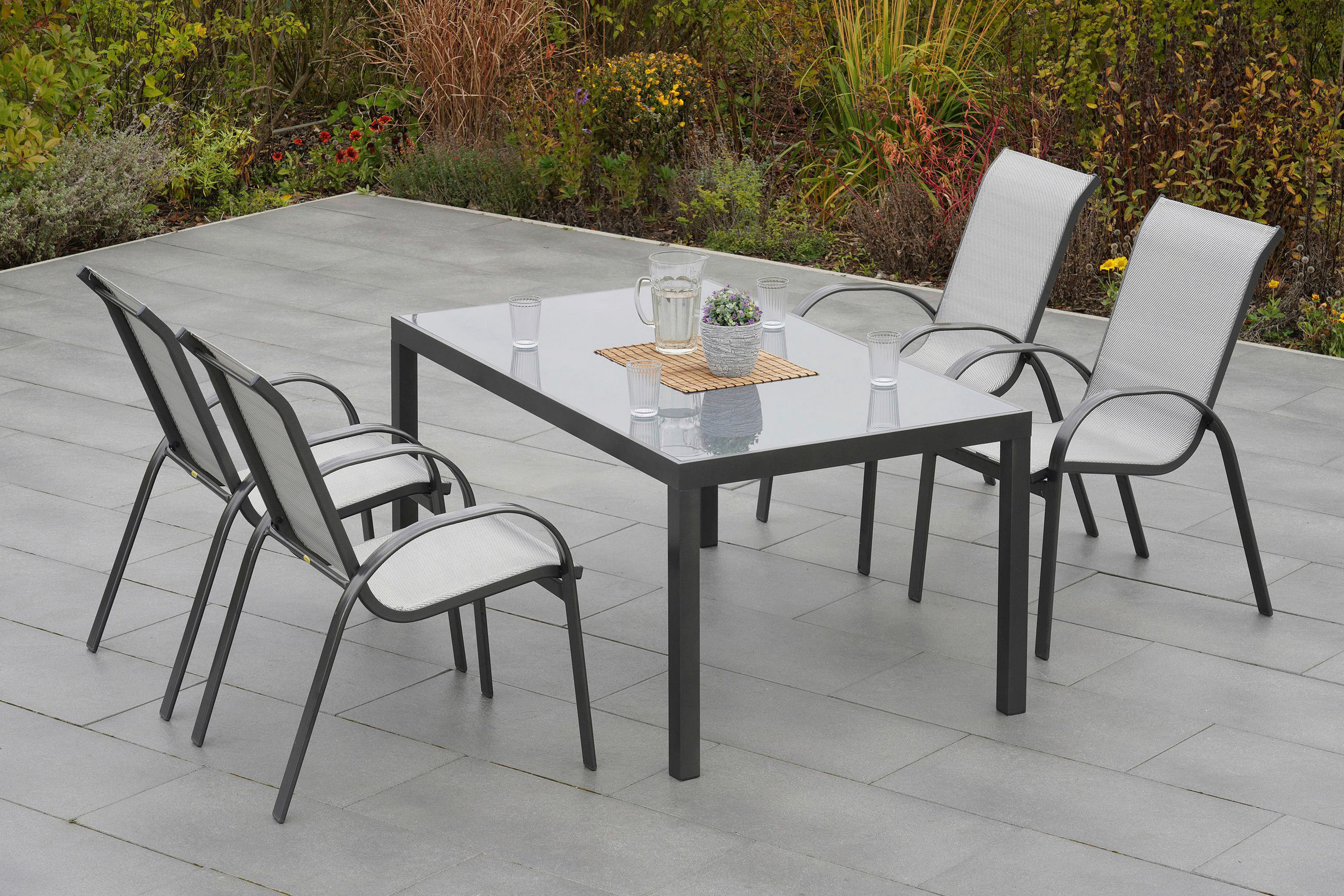 STAPELSESSEL Aluminium Braun  - Braun, MODERN, Kunststoff/Metall (56/97/76cm) - Gardenson