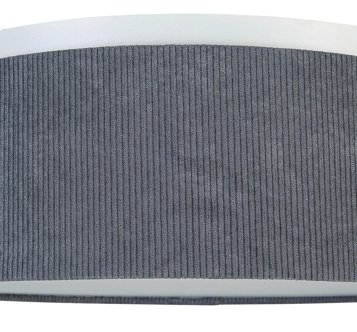 DECKENLEUCHTE 40/15 cm   - Anthrazit, Trend, Kunststoff/Textil (40/15cm) - Novel