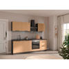 KÜCHENLEERBLOCK 240 cm   in Graphitfarben, Eichefarben  - Eichefarben/Schwarz, Lifestyle, Holzwerkstoff/Metall (240cm) - Held