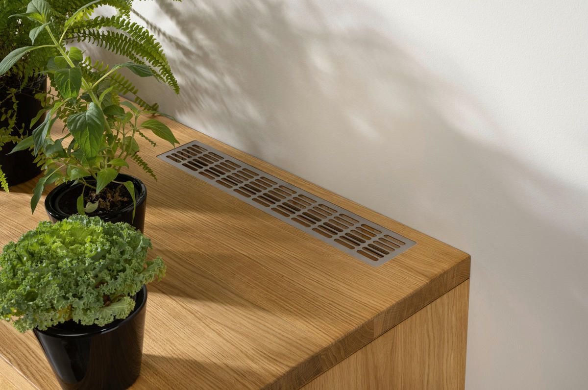 EINBAUKÜCHE   - Eichefarben, Design, Glas/Holz - TEAM 7