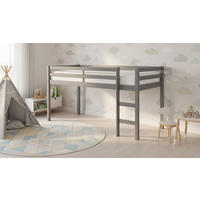 HOCHBETT 90/200 cm,  in Grau, Leiter, Lattenrost  - Grau, MODERN, Holz (90/200cm) - MID.YOU