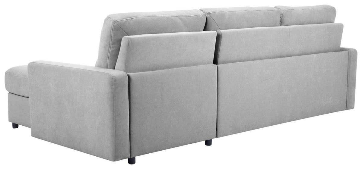 ECKSOFA Grau Webstoff  - Schwarz/Grau, KONVENTIONELL, Kunststoff/Textil (270/160cm) - Carryhome