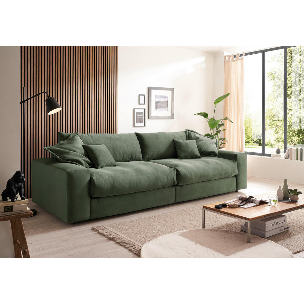 Canapea Bigsofa, textil, verde