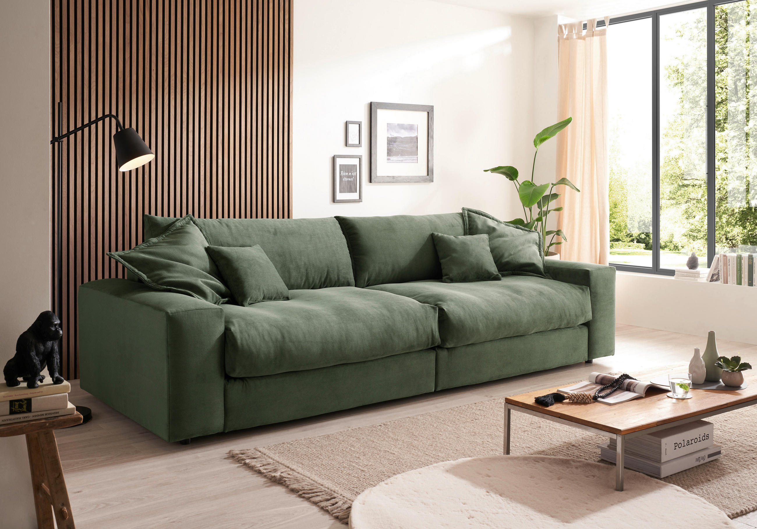 P & B TŘÍMÍSTNÁ POHOVKA, textil, zelená