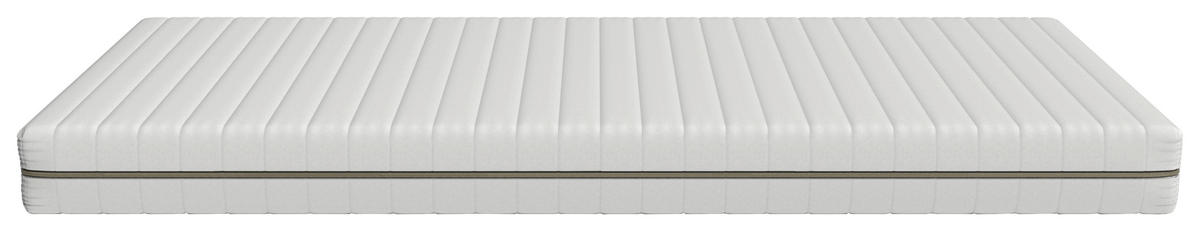 KOMFORTSCHAUMMATRATZE 80/200 cm, Höhe ca.: 16 cm, H2 + H3 = mittel + fest, 7-Zonen - Weiß, Basics, Textil (80/200cm) - Chameo