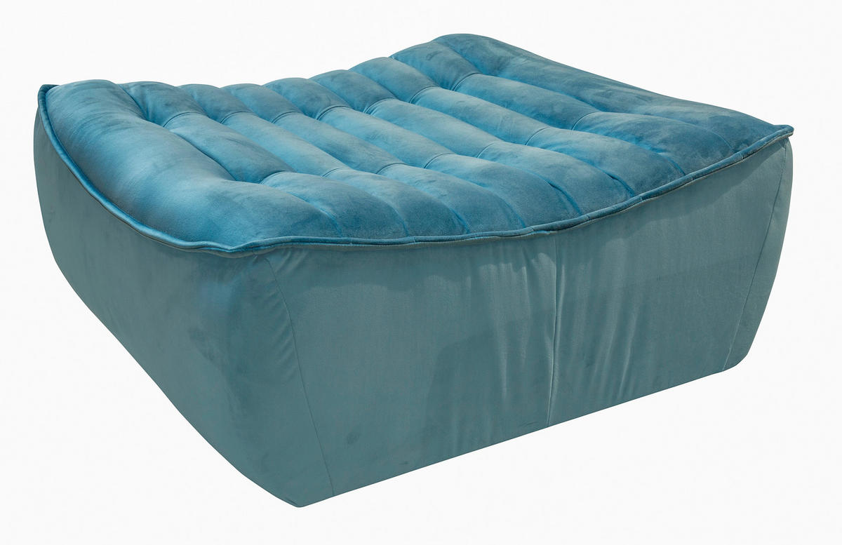 SEDEŽNI ELEMENT, svetlo modra  - svetlo modra, Design, tekstil (81/42/95cm) - Calia Italia