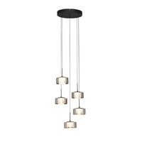 LED-HÄNGELEUCHTE Newark 44/150 cm   - Dunkelgrau, Design, Glas (44/150cm) - Dieter Knoll