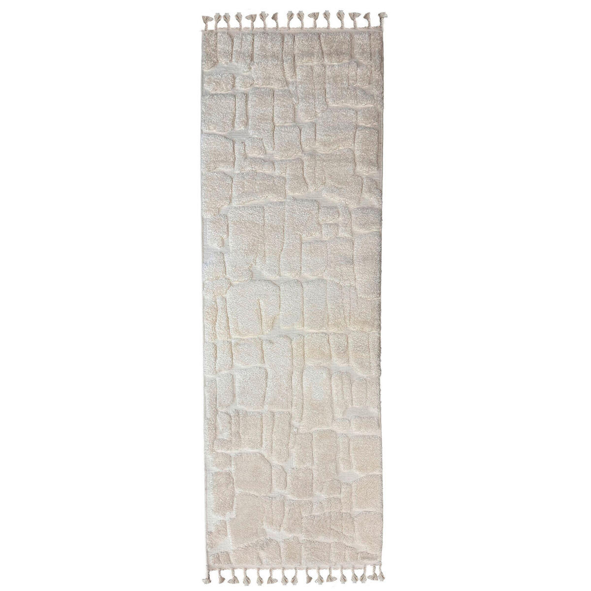 HOCHFLORTEPPICH 80/300 cm Creme  - Creme, Basics, Kunststoff/Textil (80/300cm) - Flair Rugs