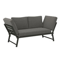GARTENBANK 220/163/68/70 cm  Stahl  - Grau, MODERN, Metall (220/163/68/70cm) - Ambia Garden