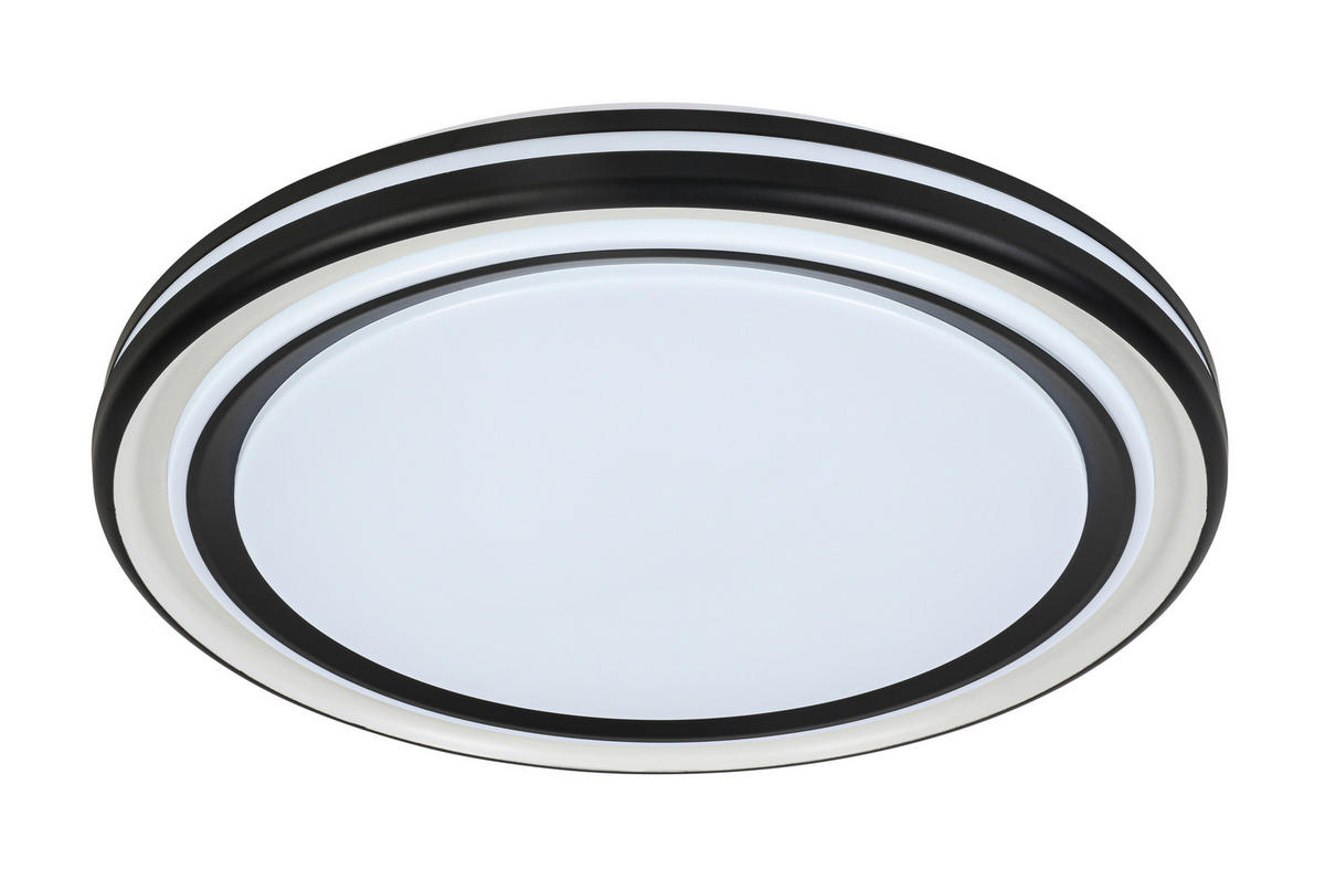 STROPNA LED-SVETILKA   48 W/5400 lm/3000-6500 K/220-240 V/ - črna/bela, Trend, kovina/umetna masa (49/6cm) - Novel