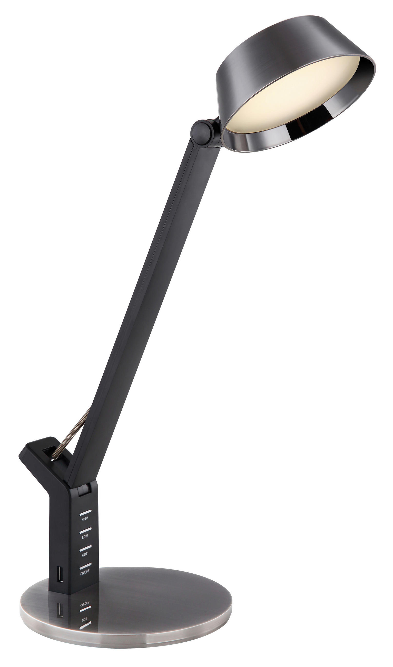 LED-SVETILKA ZA PISALNO MIZO  Ursino   48/17/51,5 cm          - črna, Design, kovina/umetna masa (48/17/51,5cm) - Globo