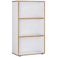 AKTENREGAL 60/110/33 cm  - Honigeiche/Weiss, Design, Holzwerkstoff/Kunststoff (60/110/33cm) - MID.YOU