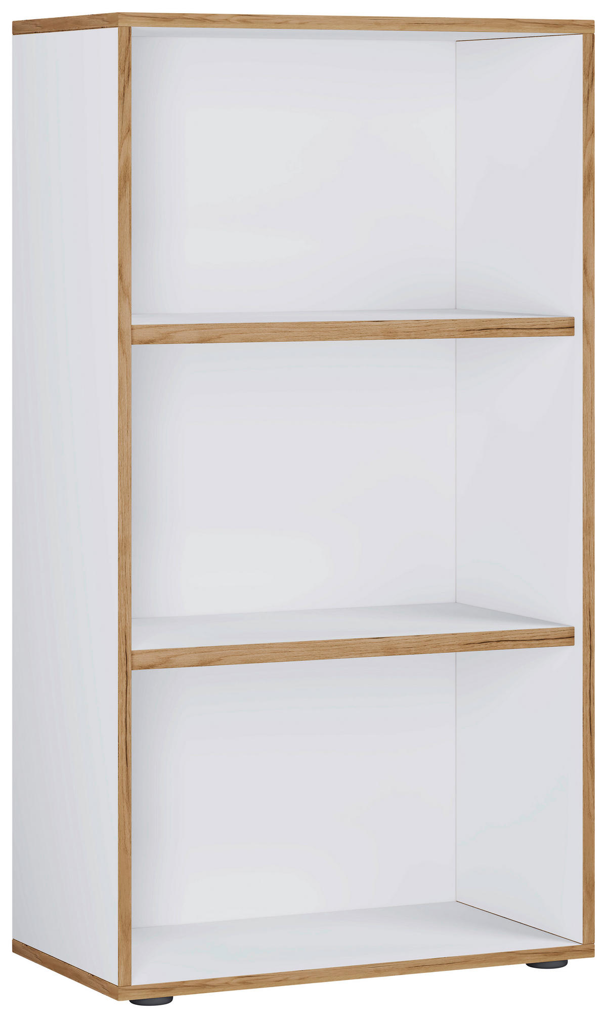 AKTENREGAL 60/110/33 cm  - Honigeiche/Weiss, Design, Holzwerkstoff/Kunststoff (60/110/33cm) - MID.YOU