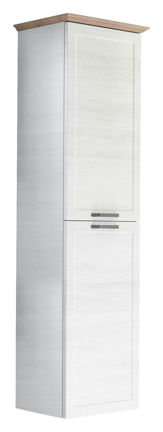 HOCHSCHRANK  - Eichefarben/Anthrazit, KONVENTIONELL, Glas/Holzwerkstoff (45cm) - Sadena