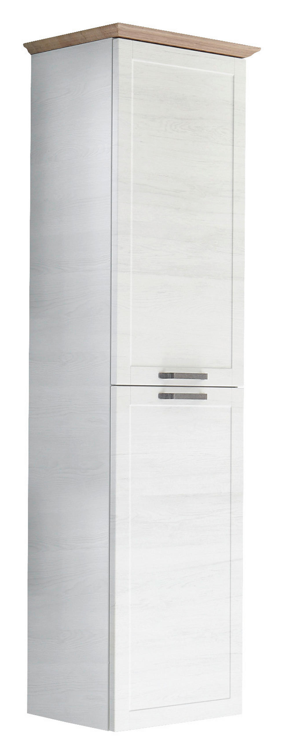 HOCHSCHRANK  - Eichefarben/Anthrazit, KONVENTIONELL, Glas/Holzwerkstoff (45cm) - Sadena