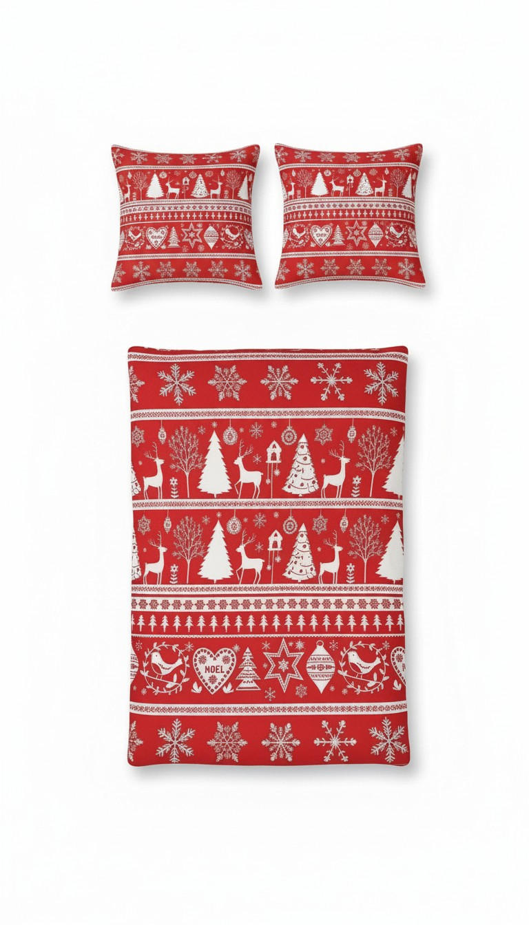 BETTWÄSCHE Snowmas 200/200 cm  - Multicolor, Basics, Textil (200/200cm) - X-Mas