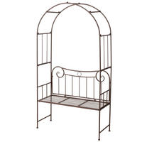 MULTIFUNKČNÝ ZÁHRADNÝ NÁBYTOK  - tmavohnedá, Basics, kov (110/48/200cm)