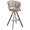 BARPALL i grå  - svart/grå, Design, metall/textil (54/103/54cm) - Novel