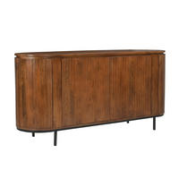 SIDEBOARD  170/80/45 cm  - Schwarz/Naturfarben, Design, Holz/Metall (170/80/45cm) - MID.YOU