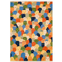 ORIENTTEPPICH  Wohnzimmer 120/180 cm Happy Faces Multicolor rechteckig  - Multicolor, LIFESTYLE, Textil (120/180cm) - Cazaris