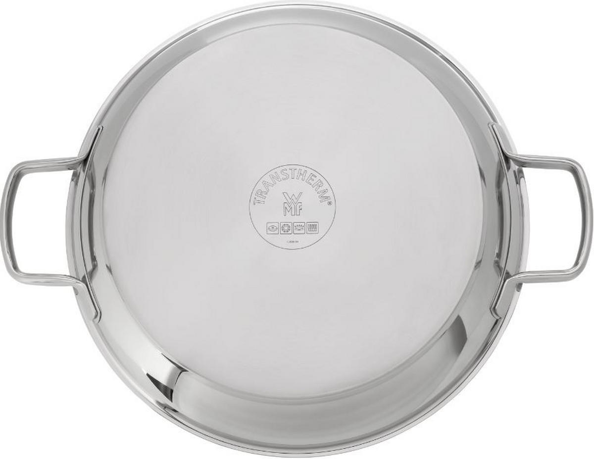 SERVIERPFANNE Permadur Advance 32 cm  - Silberfarben/Schwarz, Design, Metall (32cm) - WMF