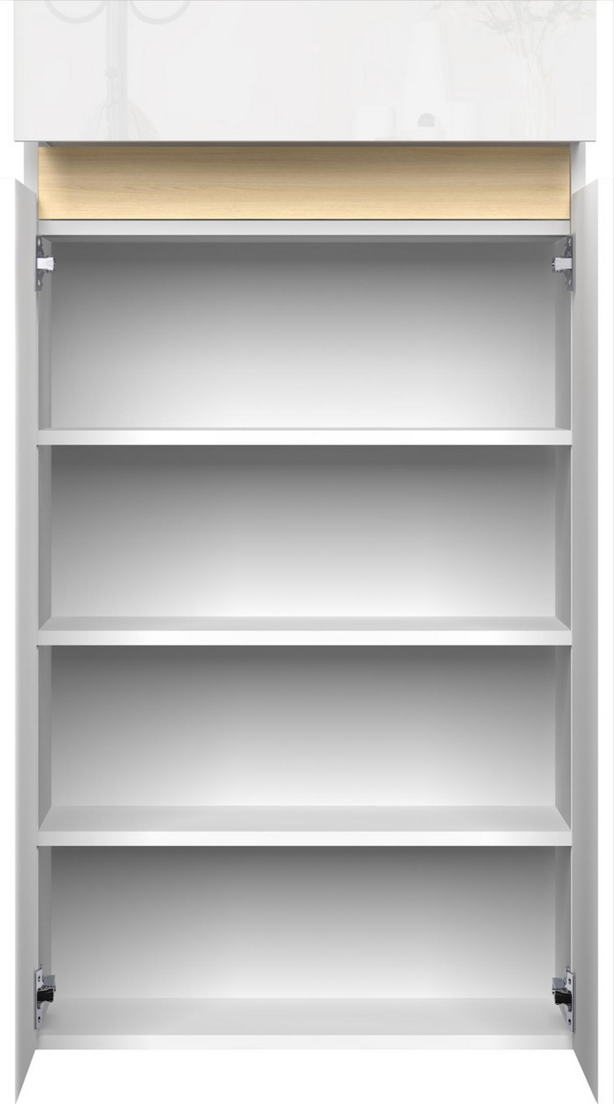 ORMAR ZA OBUĆU  boje hrasta, bijela visoki sjaj  drvni materijal     - boje hrasta/bijela visoki sjaj, Design, drvni materijal (63/114/35cm) - MID.YOU