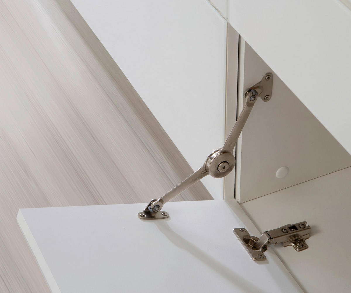 TV-ELEMENT - Edelstahlfarben/Champagner, Design, Glas/Holzwerkstoff (219,9/57/52,5cm) - Hom`in
