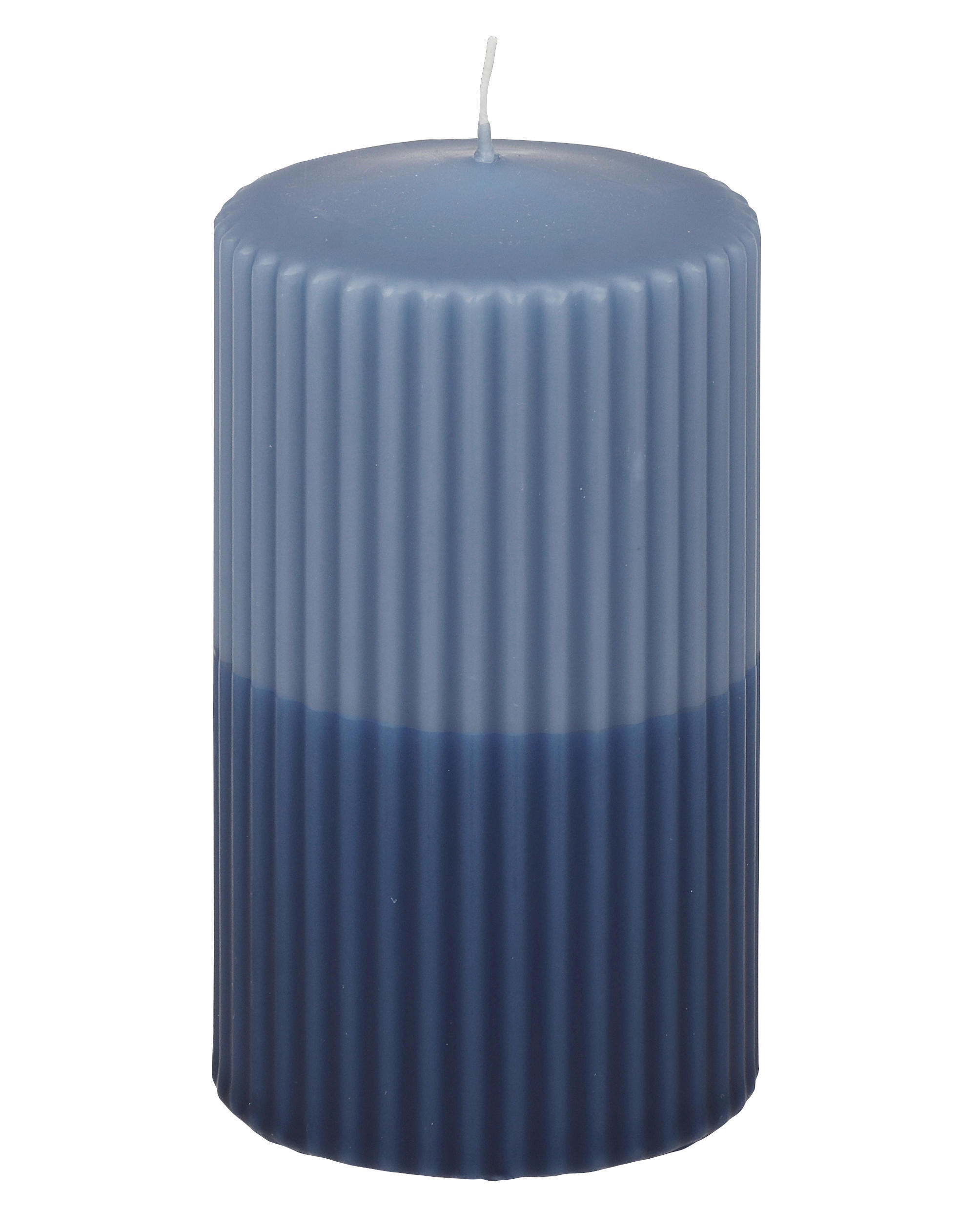 KERZE - Pastellblau, Basics, Paraffin (6,7/12,0cm) - Steinhart