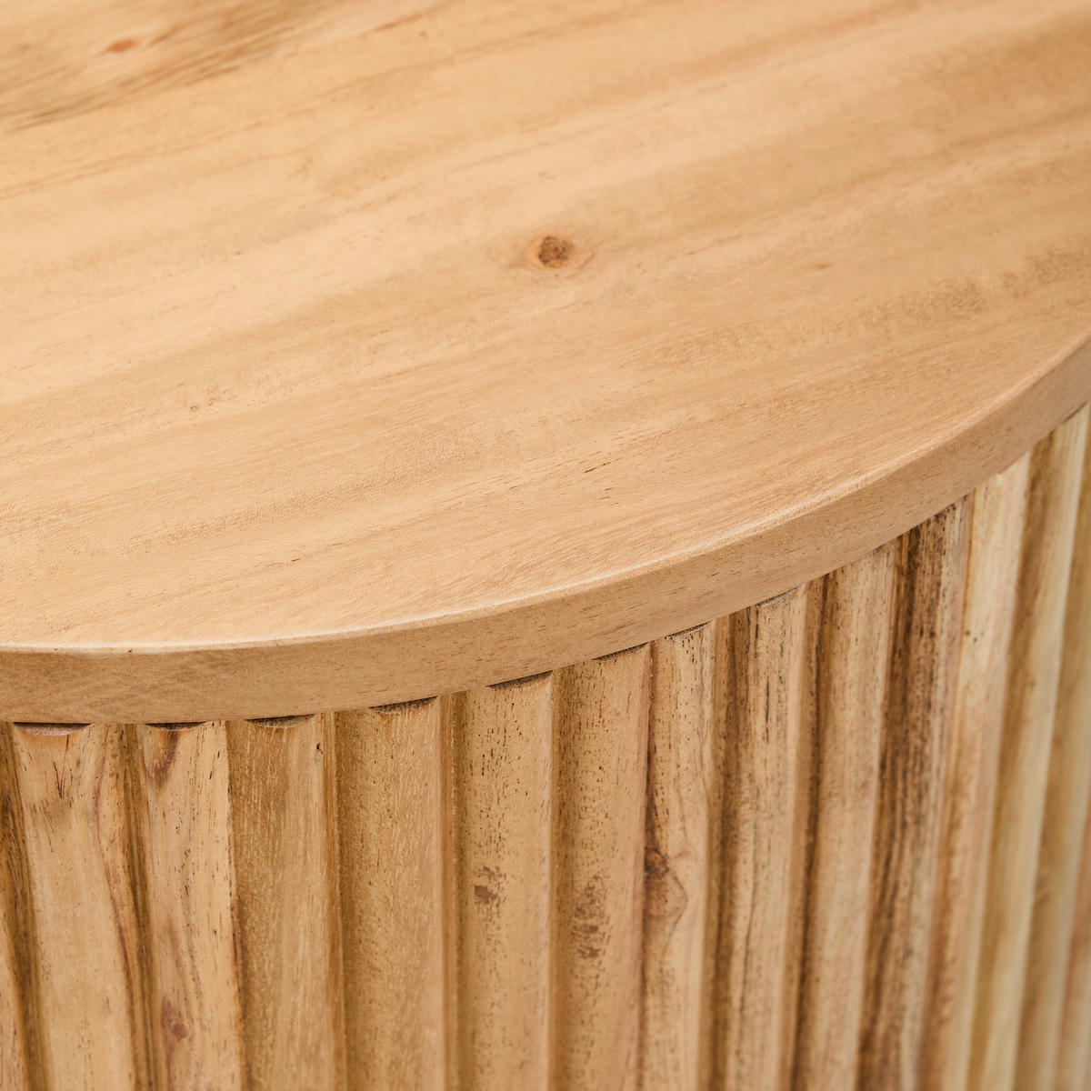 BEISTELLTISCH Akazie vollmassiv Akaziefarben rund  - Akaziefarben, KONVENTIONELL, Holz (40/50/40cm) - Livetastic