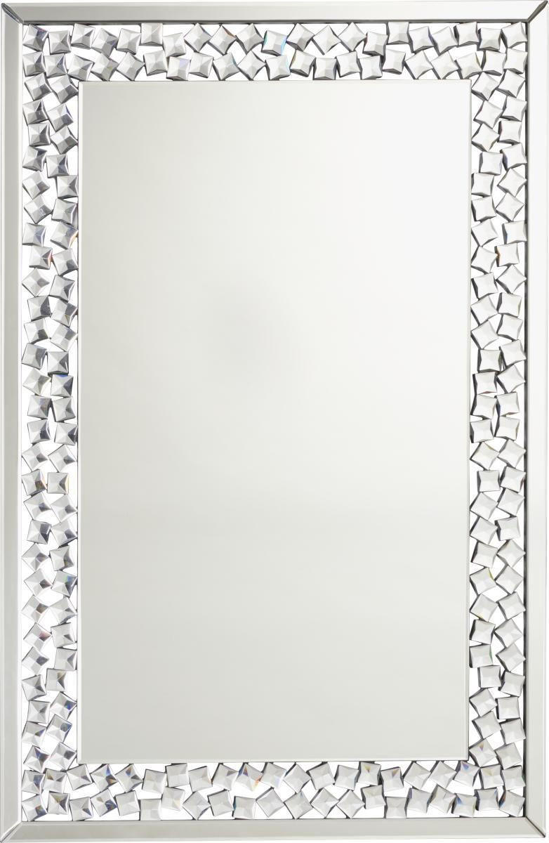 TÜKÖR 80/120/2 cm    - ezüst, Design, faalapú anyag/Üveg (80/120/2cm) - Xora