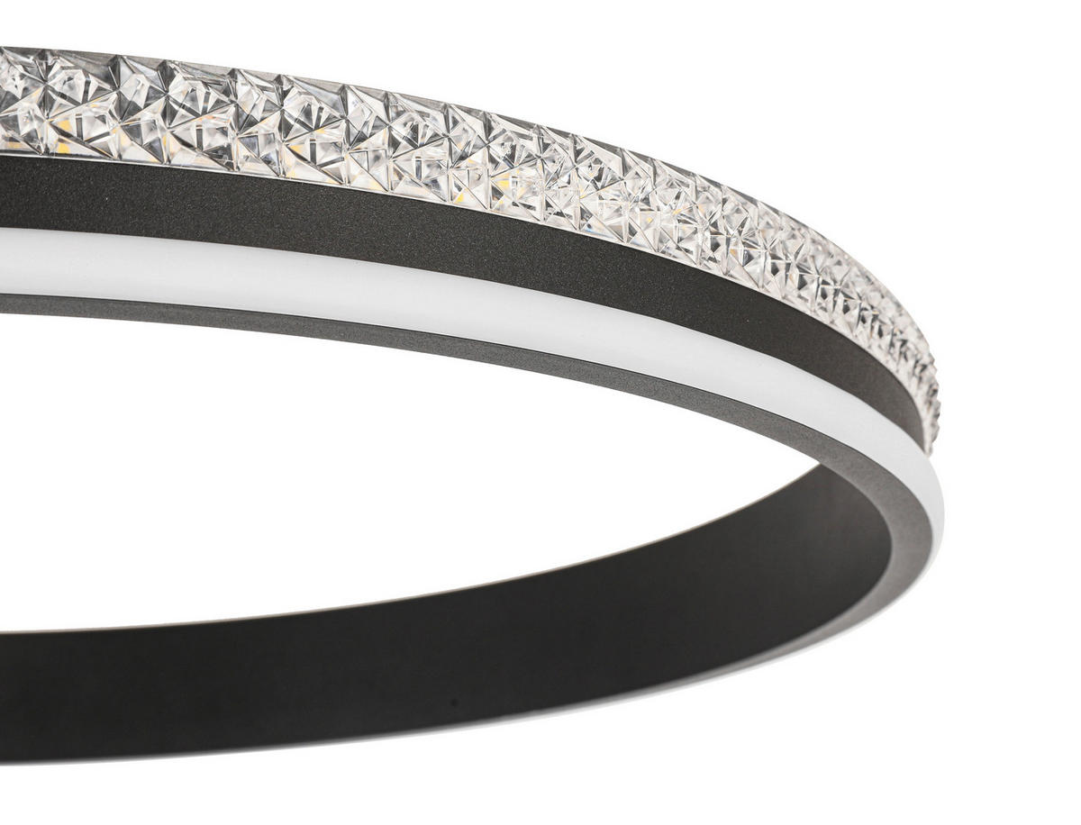 LED PLAFONJERA - crna, Osnovno, metal/plastika (70/50/13,5cm) - Ambiente