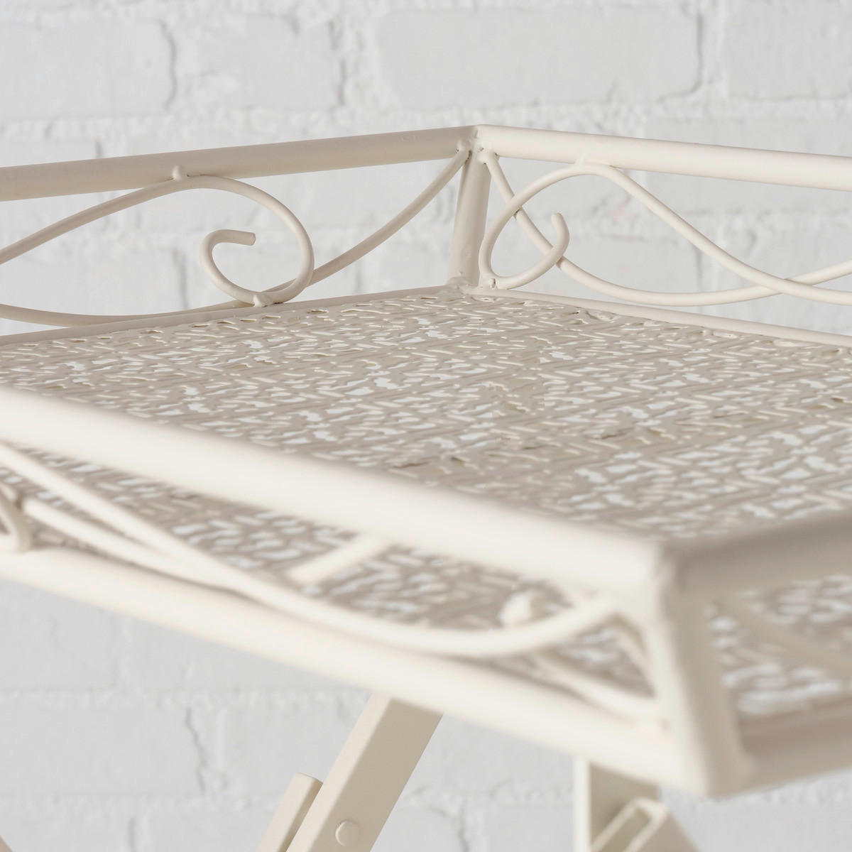 KISASZTAL fém 60,3/48,2/56,6 cm  - fehér, Lifestyle, fém (60,3/48,2/56,6cm)