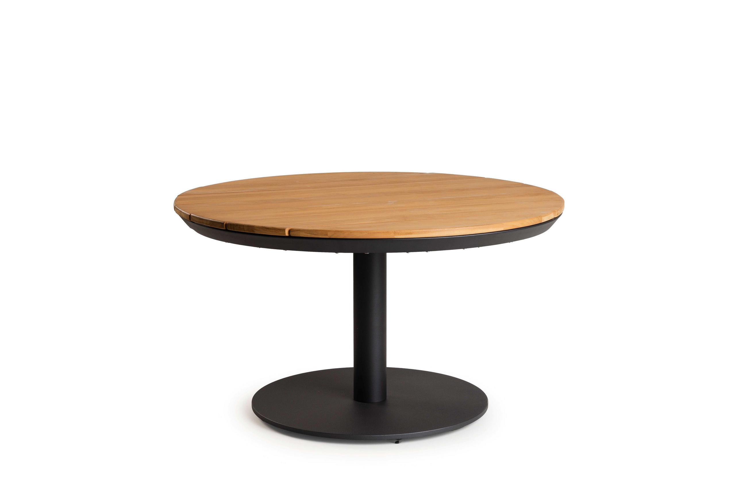 LOUNGETISCH  - Anthrazit/Teakfarben, Modern, Holz/Metall (70/70/42cm) - Tierra Outdoor