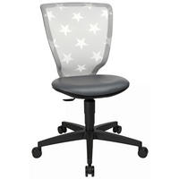 JUGENDDREHSTUHL - Weiss/Anthrazit, Design, Kunststoff/Textil (44/84-98/40cm) - Xora