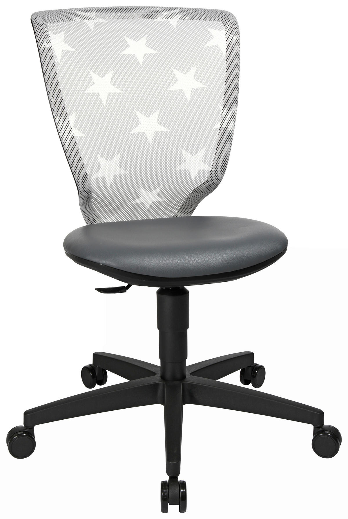 JUGENDDREHSTUHL - Weiss/Anthrazit, Design, Kunststoff/Textil (44/84-98/40cm) - Xora