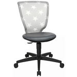 JUGENDDREHSTUHL  in Lederlook Anthrazit, Grau, Weiß  - Anthrazit/Schwarz, Design, Kunststoff/Textil (44/84-98/40cm) - Xora