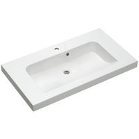 Chiuveta Baie 92,5/7,6/51,2 cm  - alb, Basics, piatră (92,5/7,6/51,2cm) - Sadena