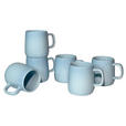 KAFFEEBECHERSET Colori Blu 6-teilig  - Blau, Trend, Keramik - Novel